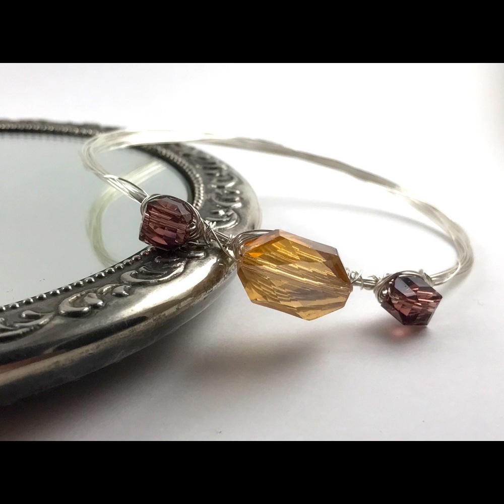 Jane—Sterling Silver Crystal Bracelet, “Pemberly”